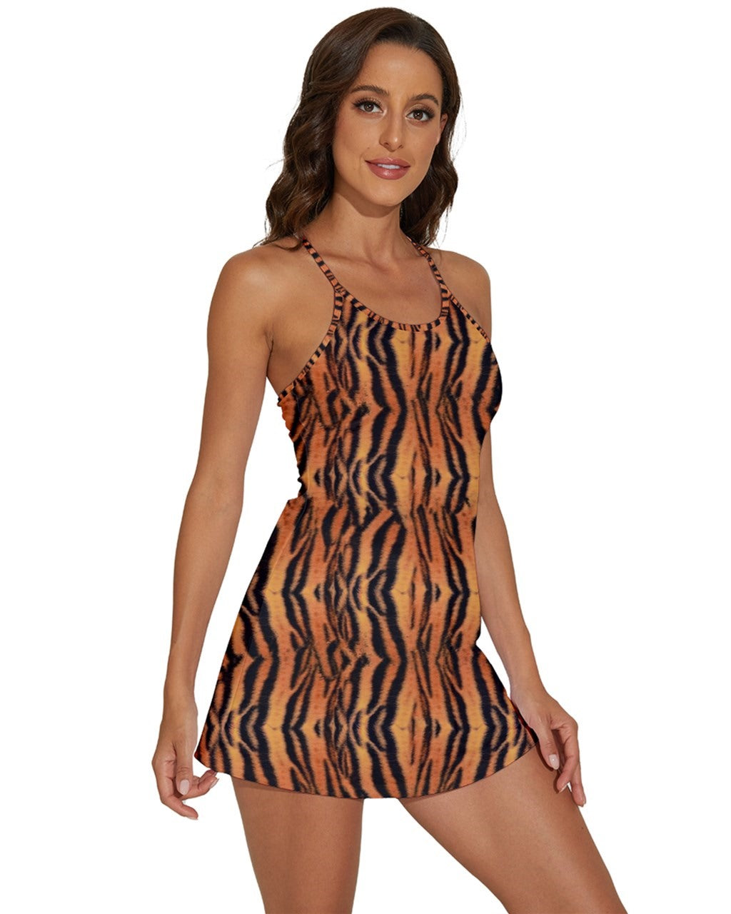 Tiger skin | 2-in-1 Flare Activity Dress