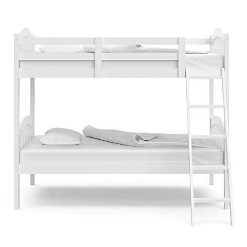 Storkcraft Long Horn Twin-Over-Twin Bunk Bed (Espresso) - GREENGUARD Gold Certified, Converts to 2 Individual Twin Beds