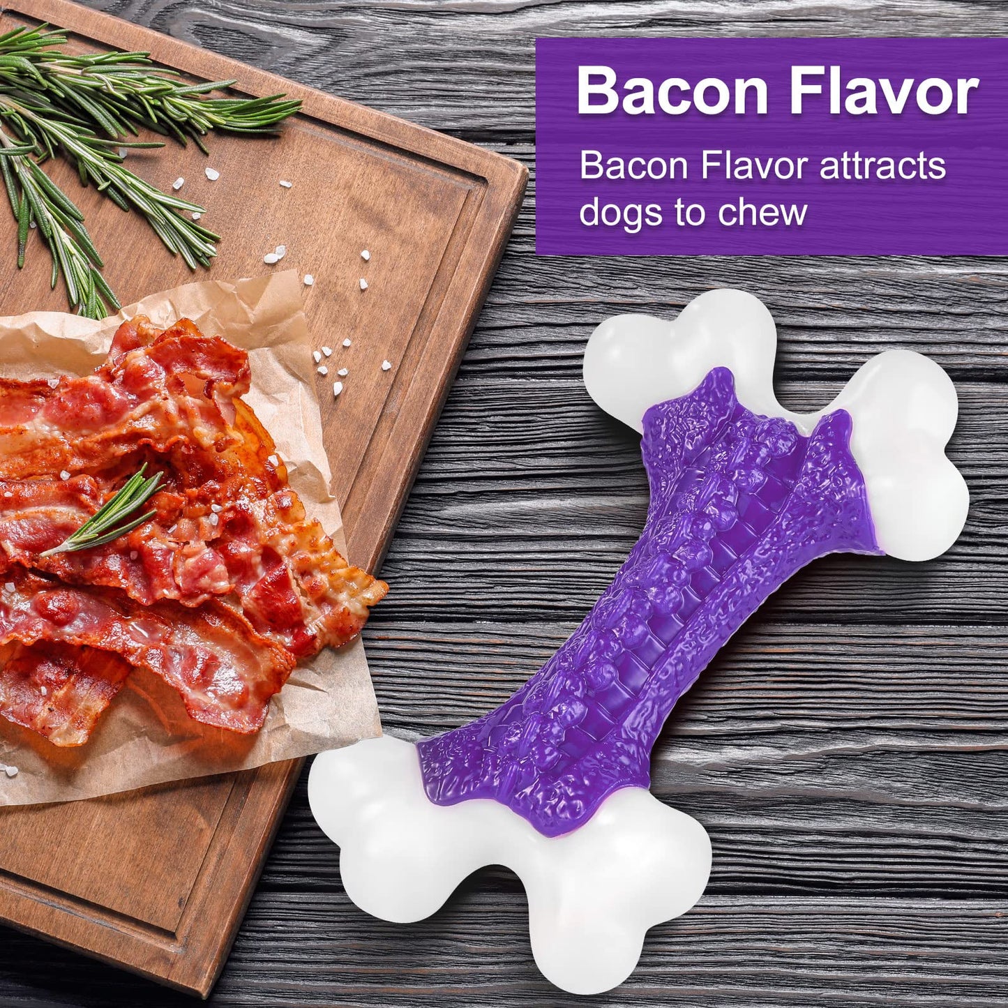 Tough Dog Toys, Toys for Aggressive Chewers Large Breed, Chew Dogs, Bone Toy Nylon Durable Dogs Extreme Indestructible