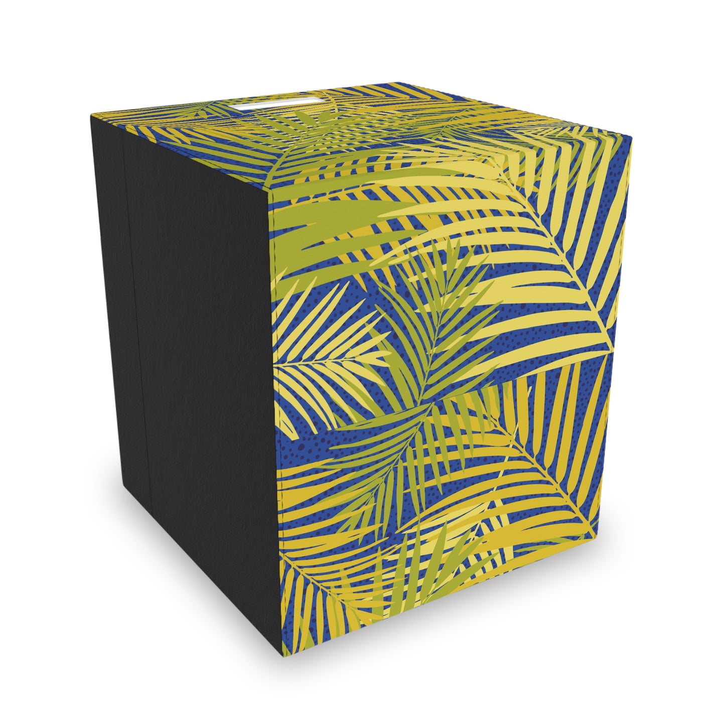 Felt Storage Box | yellow palm leaves |