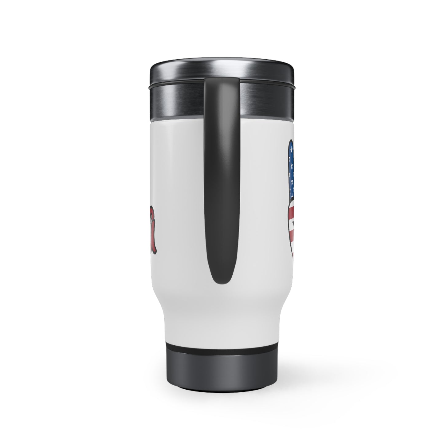 Stainless Steel Travel Mug with Handle, 14oz | America