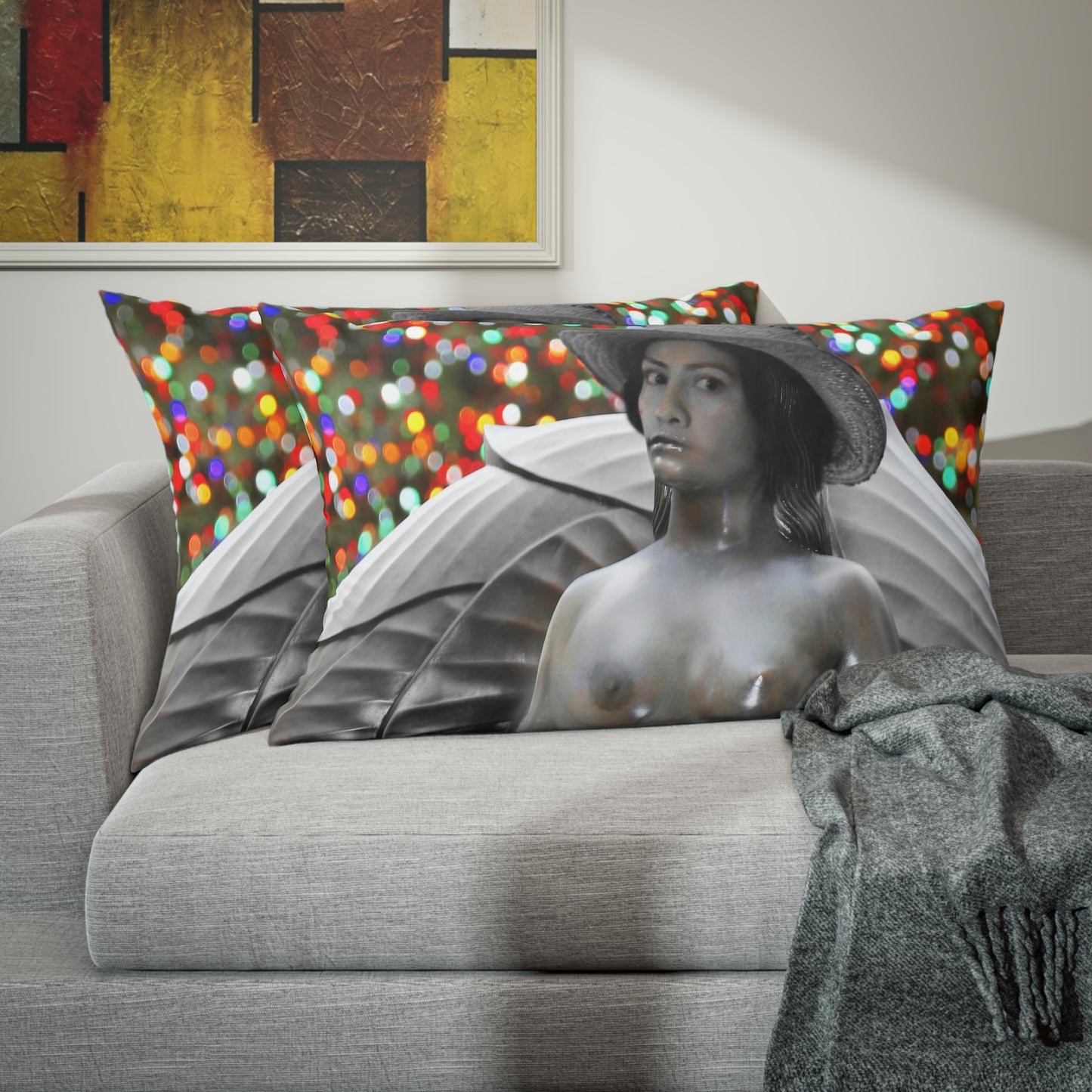 Pillow Sham | steel woman