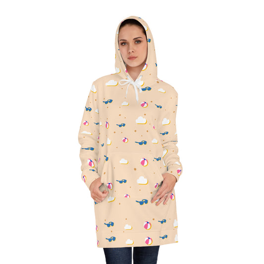 Women's Hoodie Dress (AOP) | winter beach |