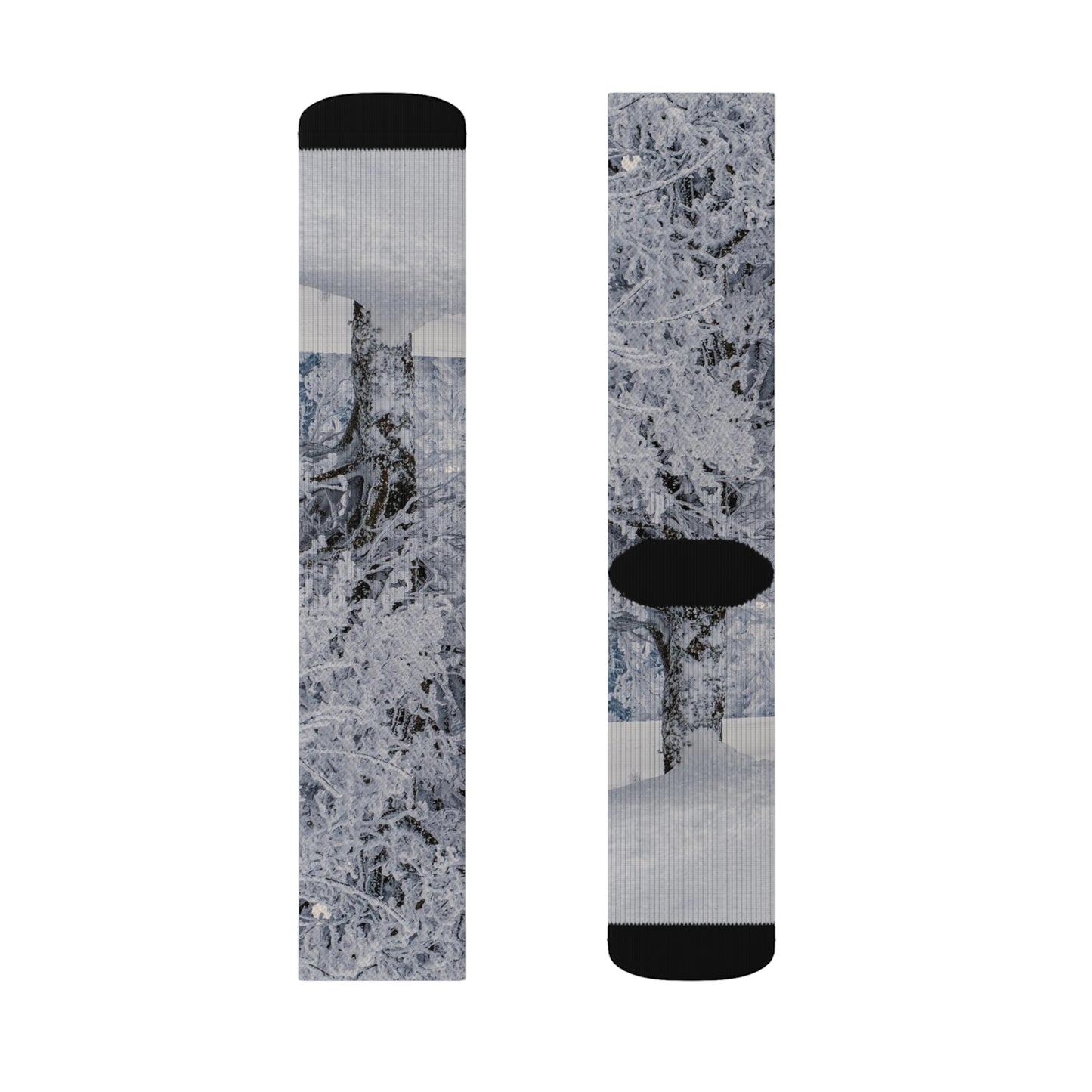 Sublimation Socks / Snow and trees