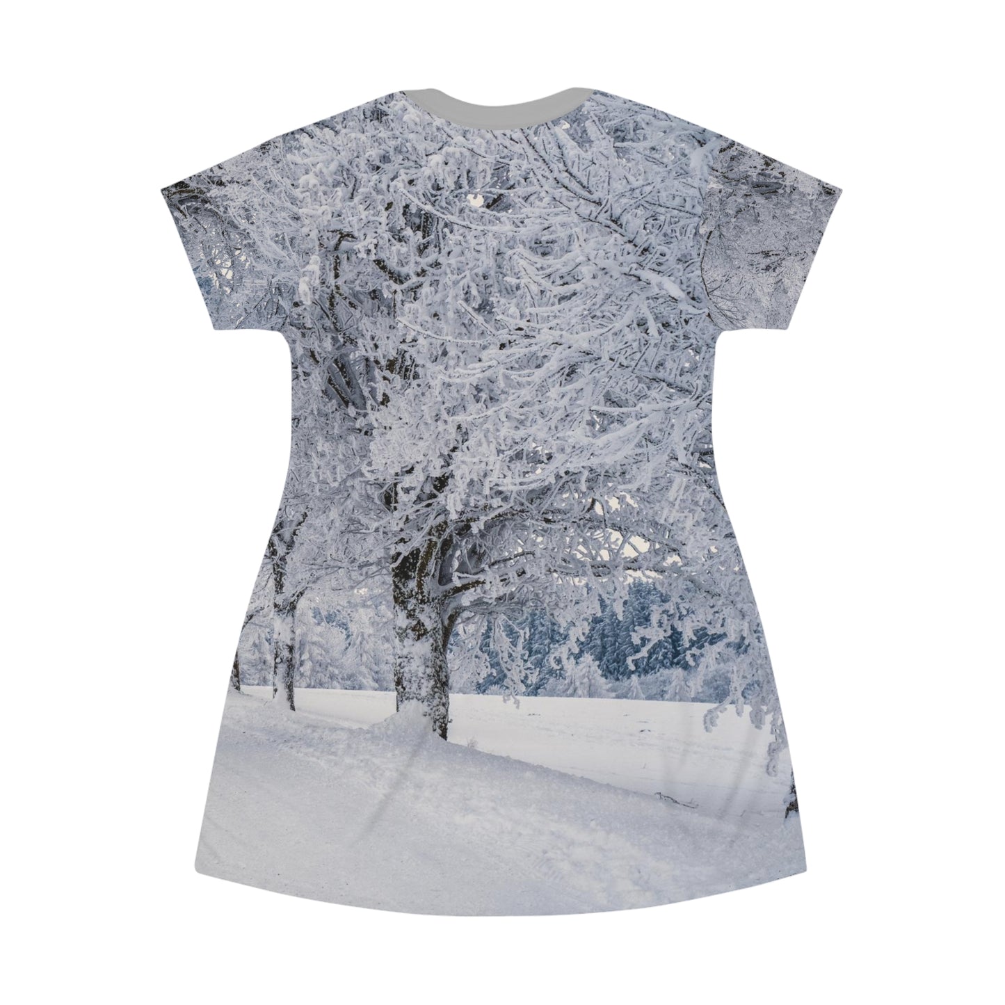 Trees and snow - All Over Print T-Shirt Dress