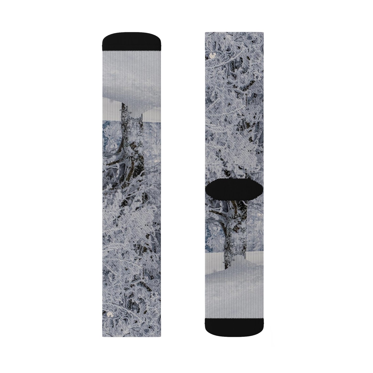 Sublimation Socks / Snow and trees