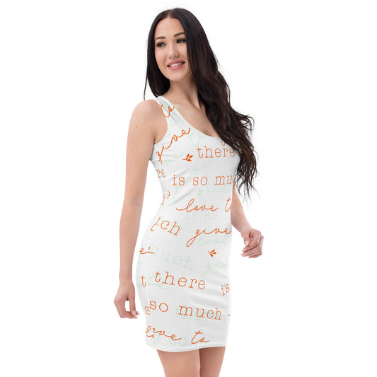 Fitted dress | Sublimation Cut & Sew Dress | there is so much love to give