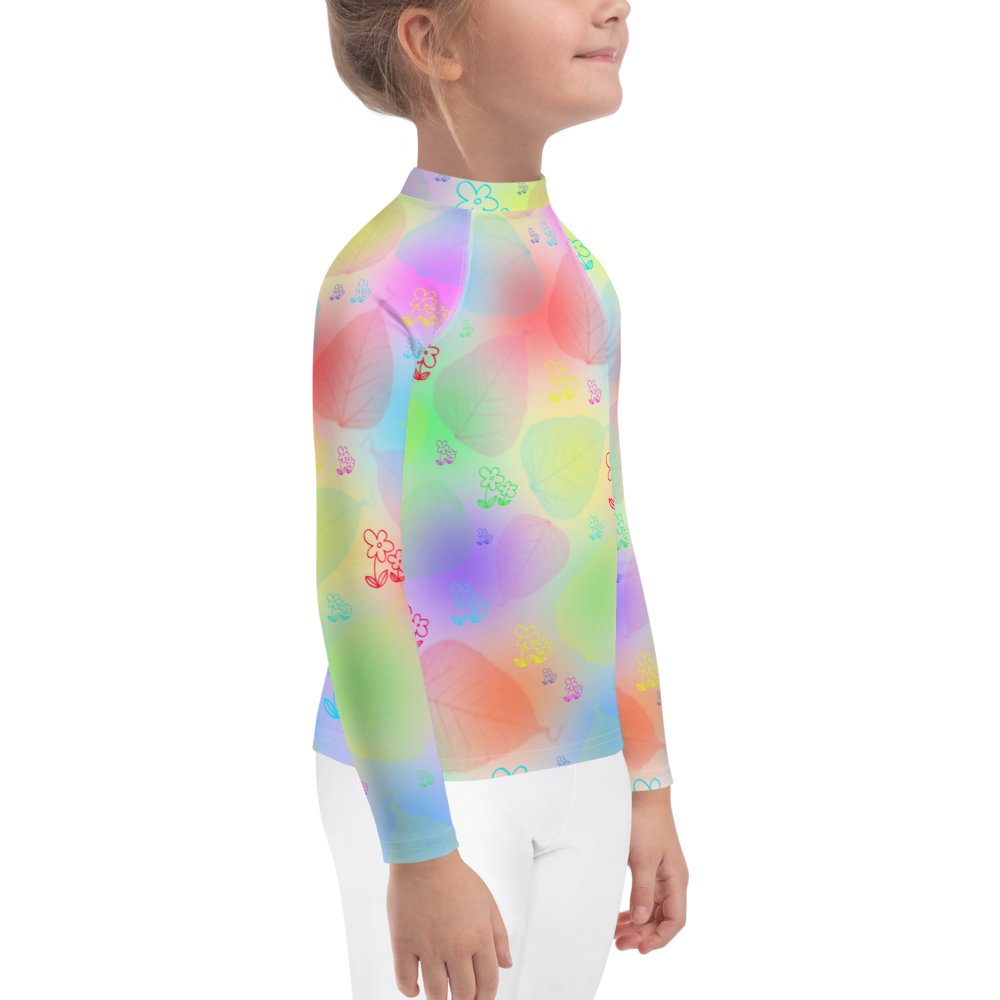 Kids Rash Guard - Colorful leaves