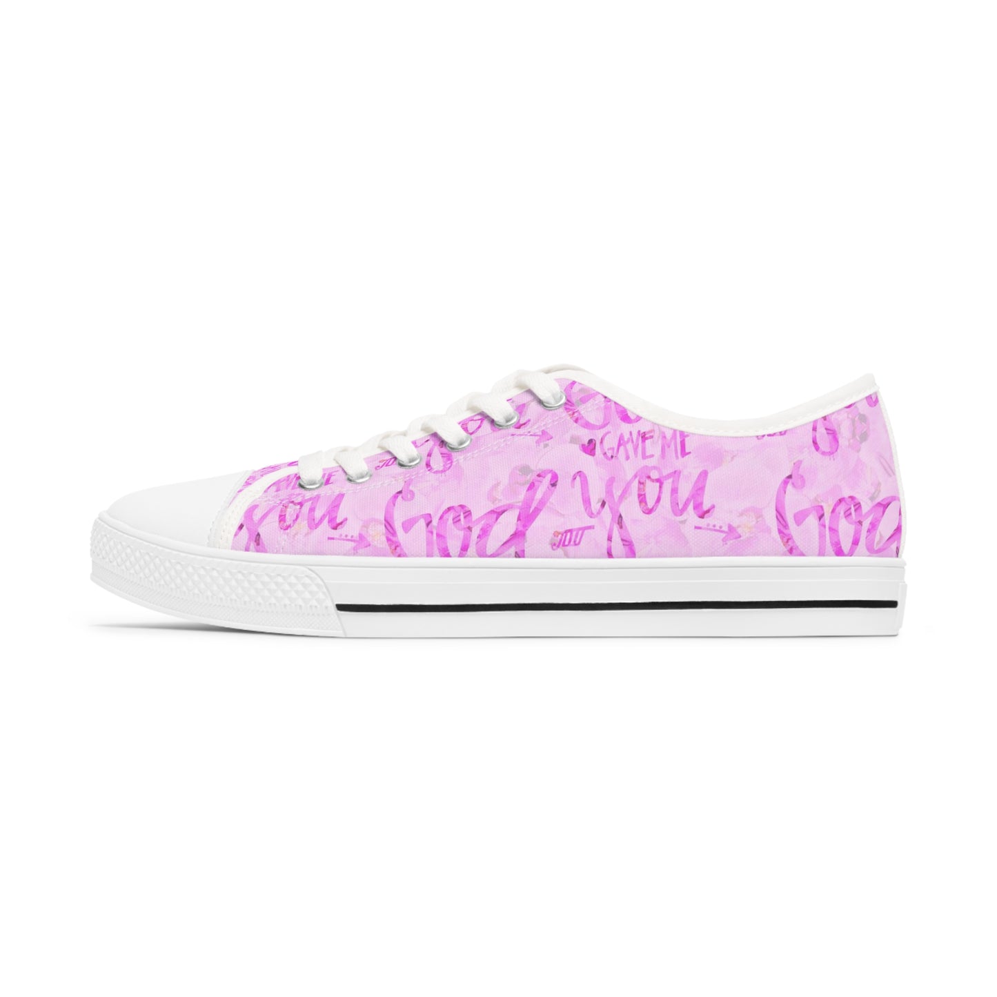 Women's Low Top Sneakers / God gave me you
