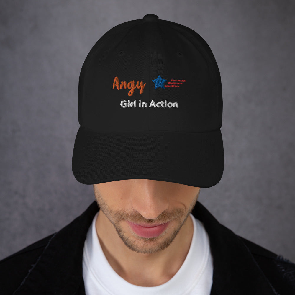 Dad hat | Angy Girl in action |