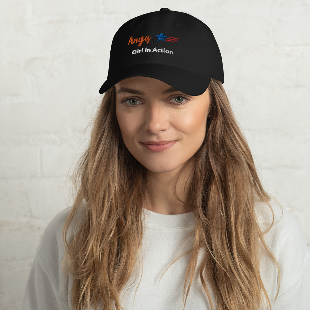 Dad hat | Angy Girl in action |