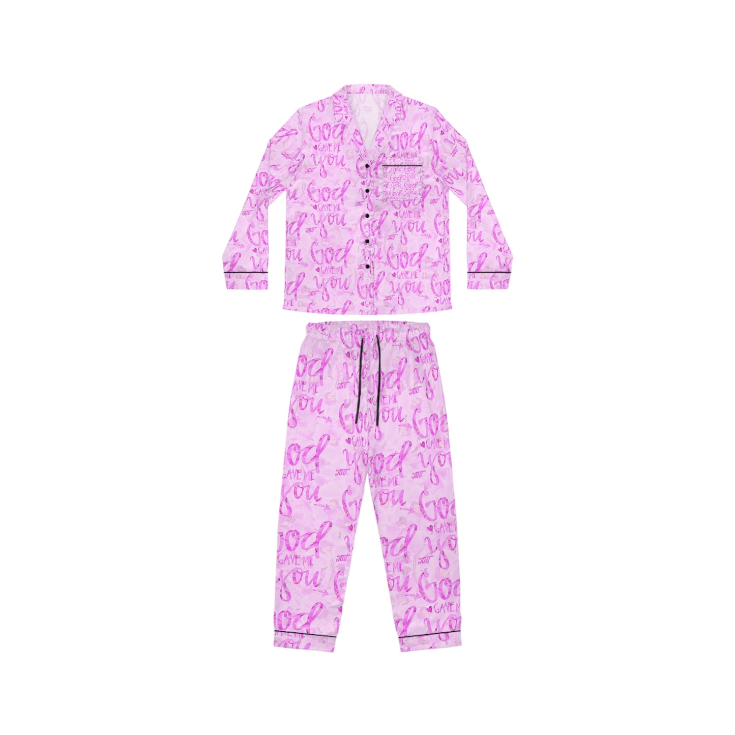 Women's Satin Pajamas (AOP) | God gave me you