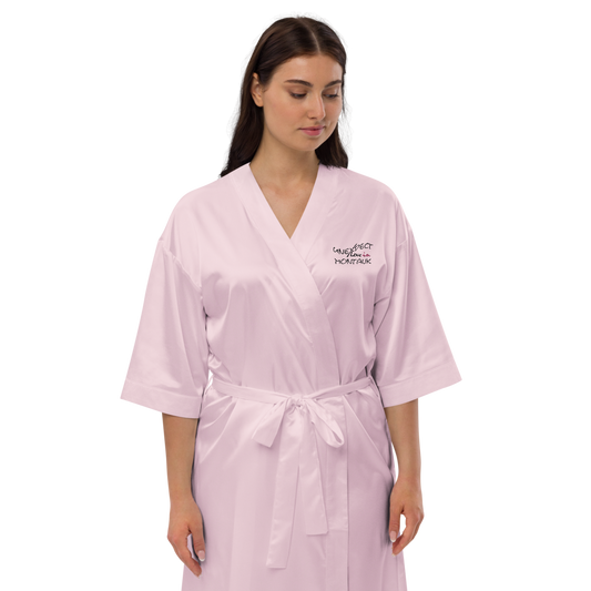 Unexpected love in Montauk - Satin robe