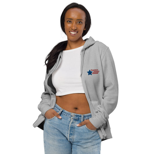 Unisex basic zip hoodie | Freedom |