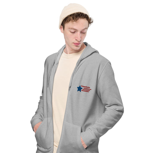 Unisex basic zip hoodie | Freedom |